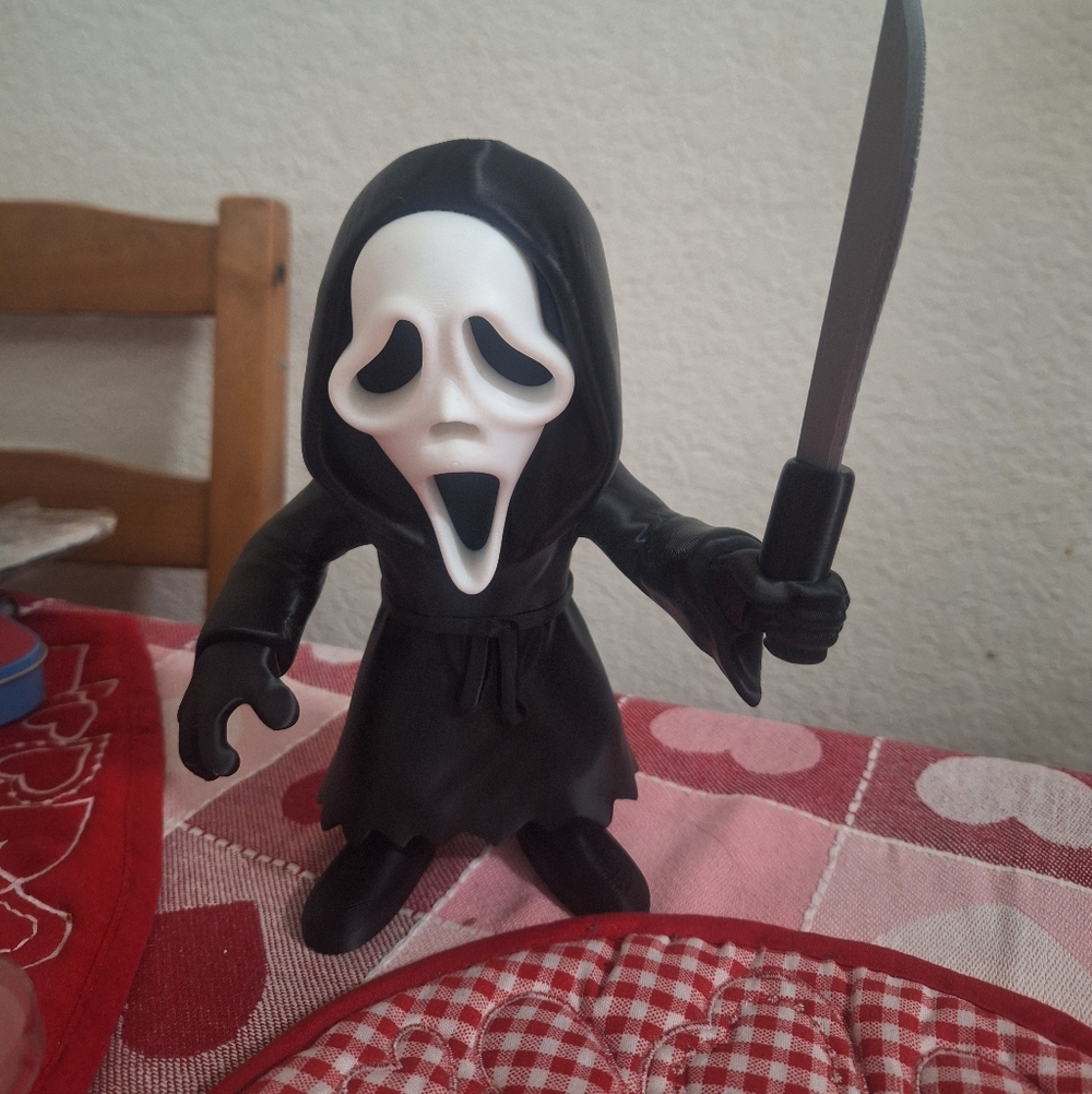 Scream  Black and White Toy Figure